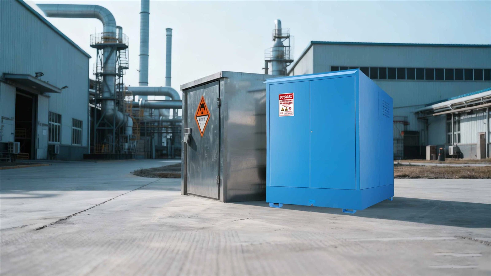 SYSBEL 92 Gal Outdoor Drum Safety Storage Cabinet SYSBEL 92 Gal Outdoor Drum Safety Storage Cabinet